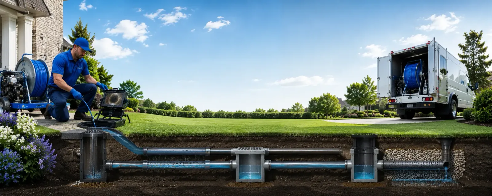 Outdoor drain cleaning information for La Grange Park, IL